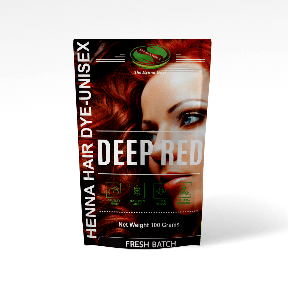 Deep Red Henna Hair Dye