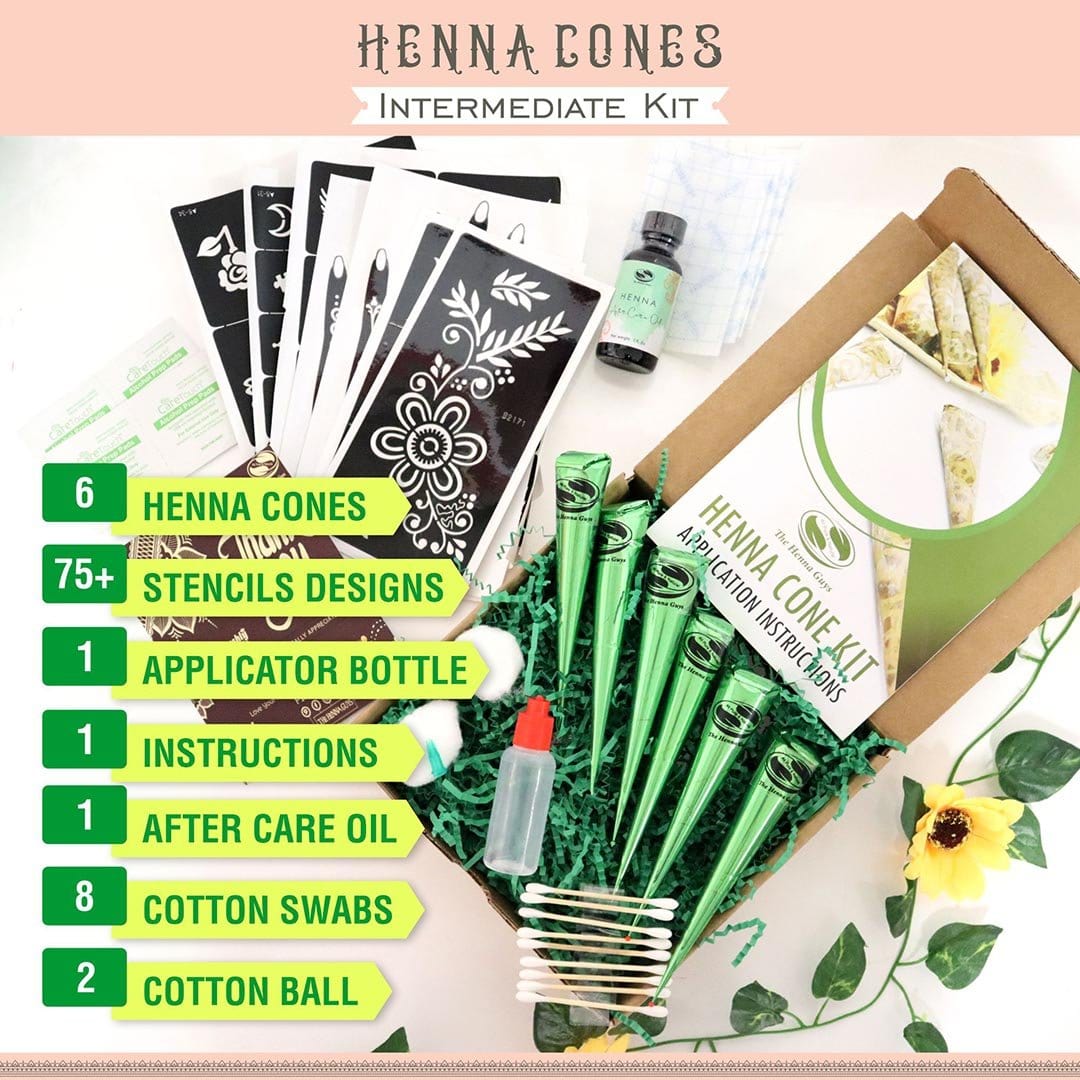 Henna Cones - Intermediate Kit