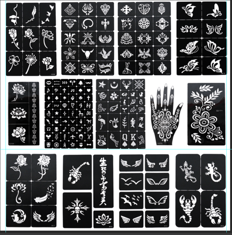 Henna Stencil Kit Henna Tattoo Stencil Kit Henna Tattoo Stencils