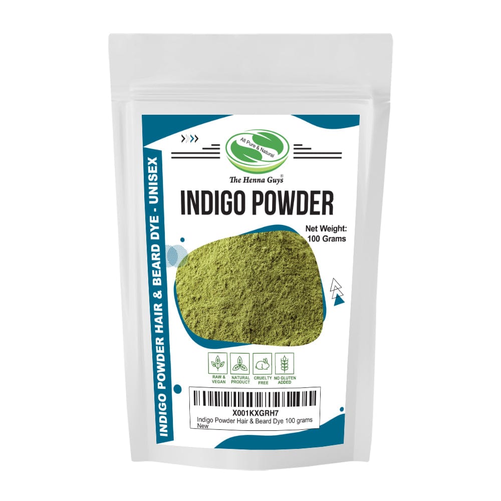 Pure Henna Powder, Hair Dye 100 Grams Pure Indigo Powder 100 Grams. bundle  for Gray Hair 