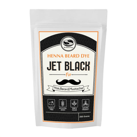Jet Black Henna Beard Dye