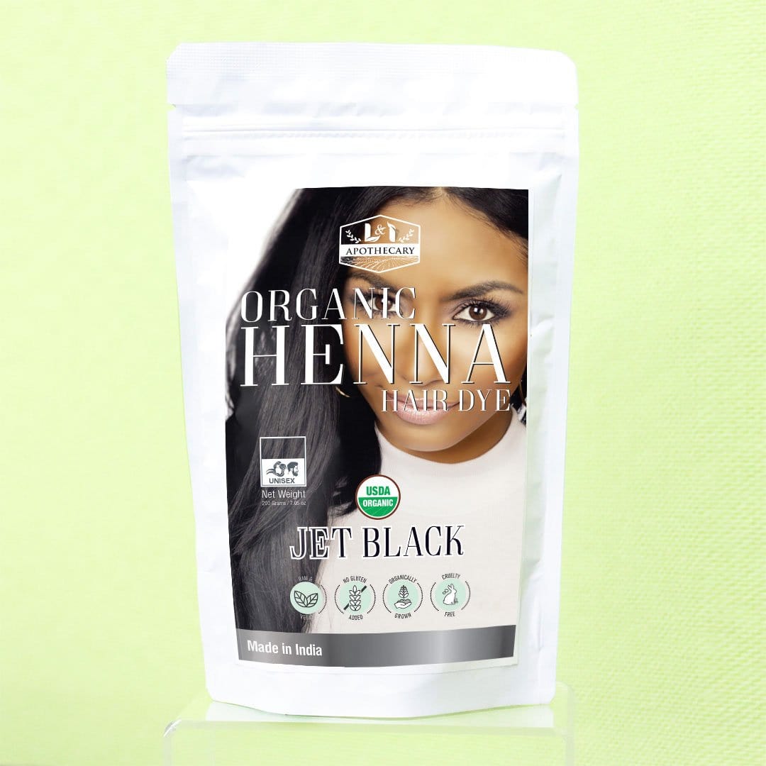 Organic Jet Black Henna Hair Dye