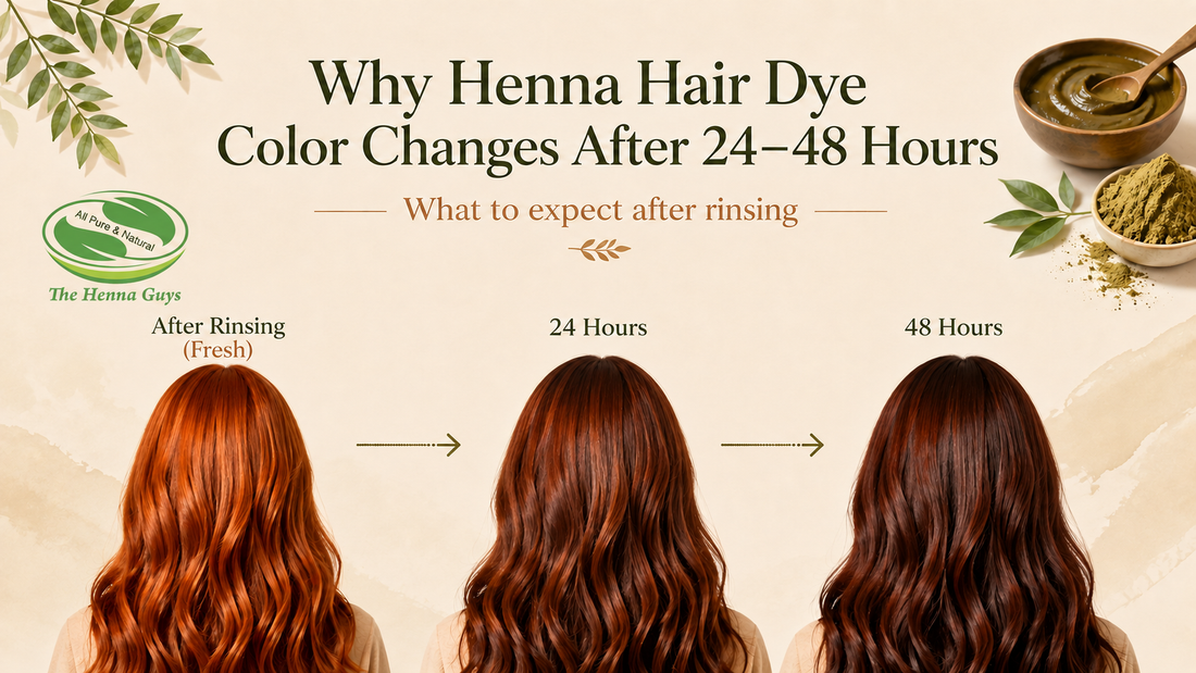 Why Henna Hair Dye Color Changes After 24–48 Hours