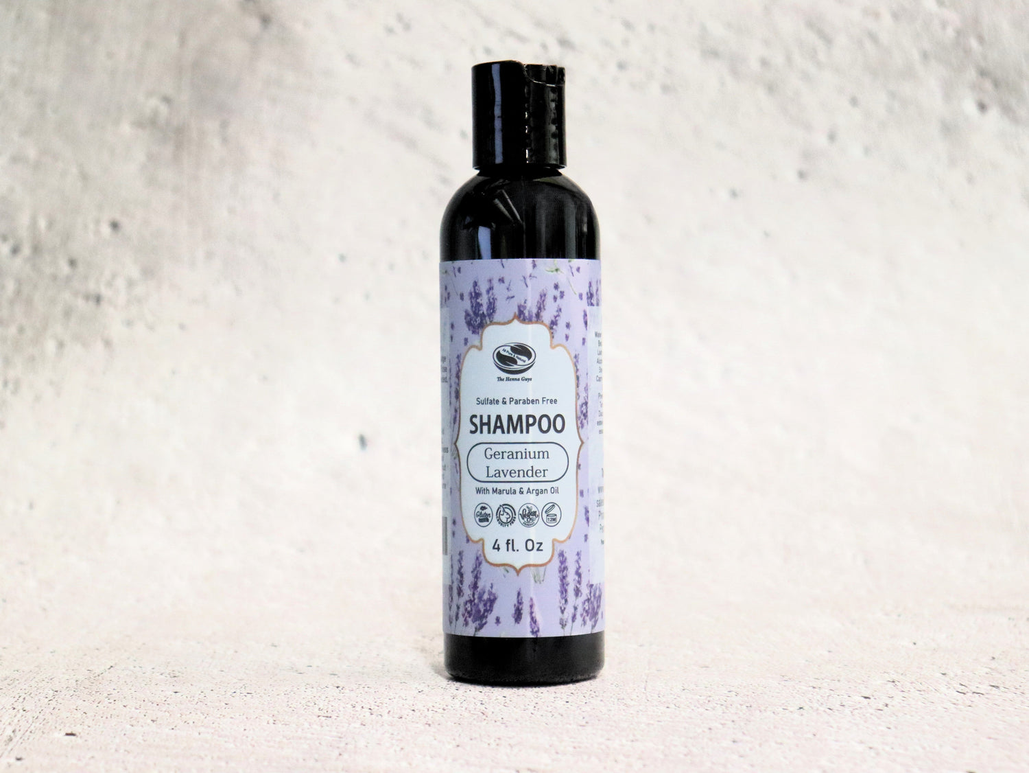 4oz Argan Shampoo Lavender & Geranium - Sulfate & Parden Free