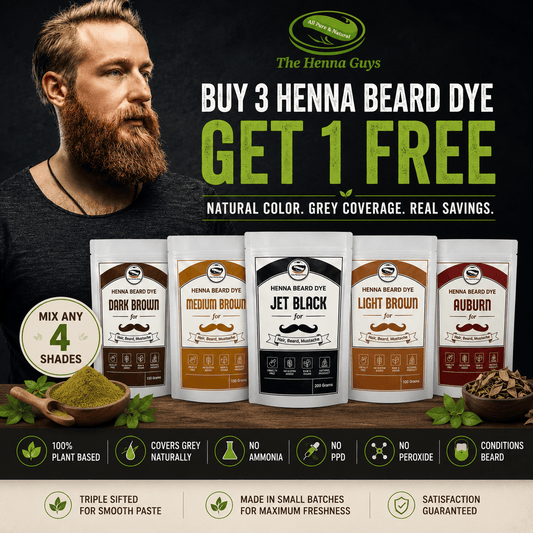 Buy 3 Henna Beard Dye & Get 1 Free