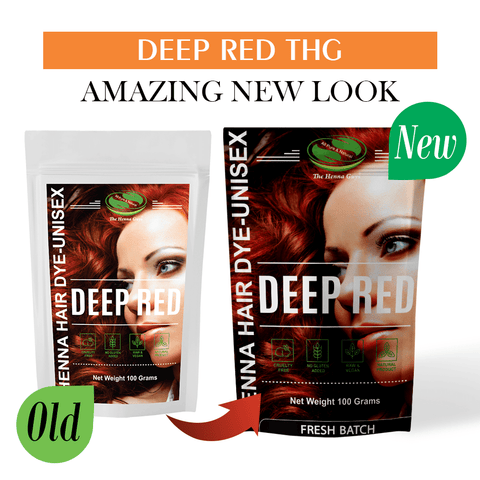 Deep Red Henna Hair Dye