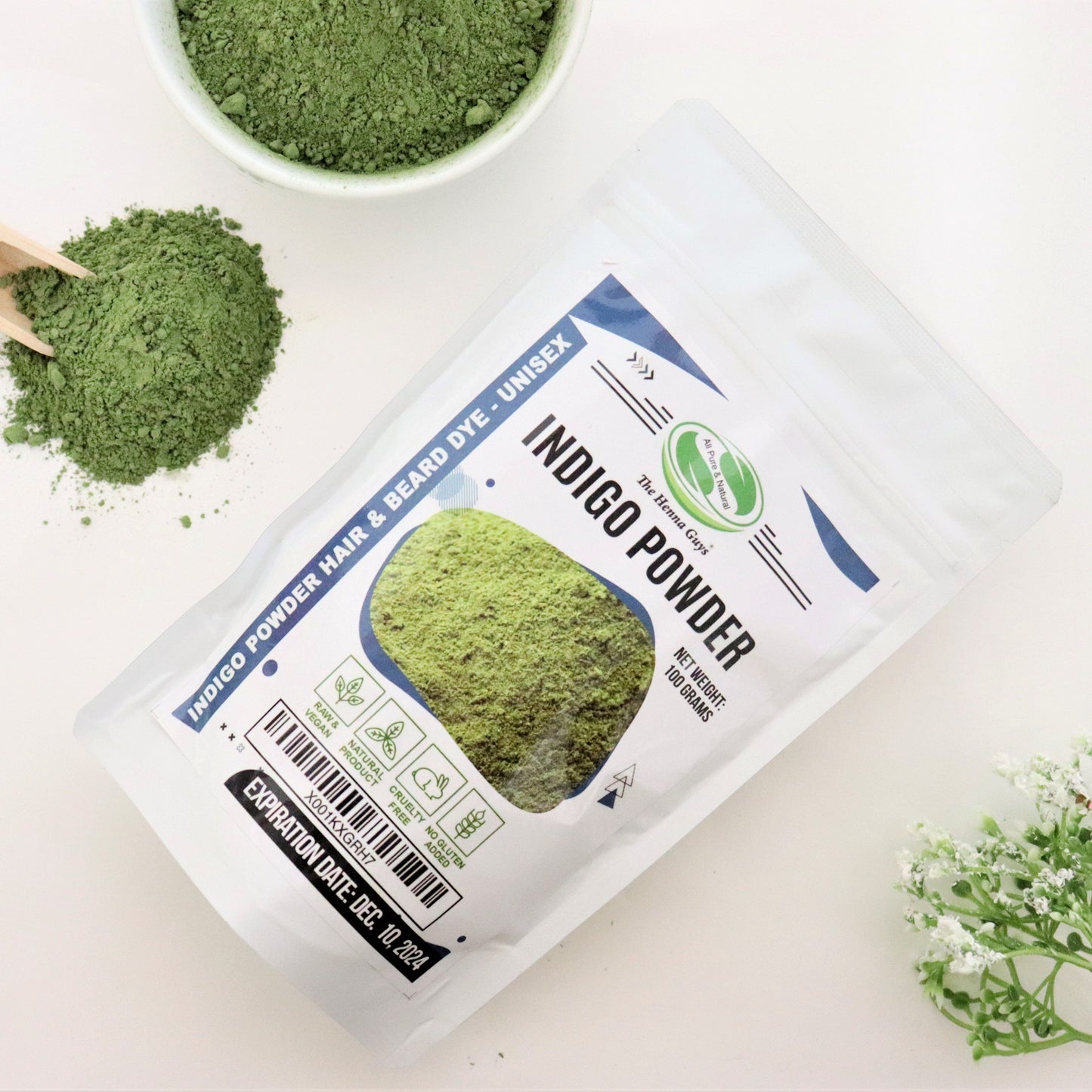 Indigo Powder for Hair - Chemicals free I The Henna Guys