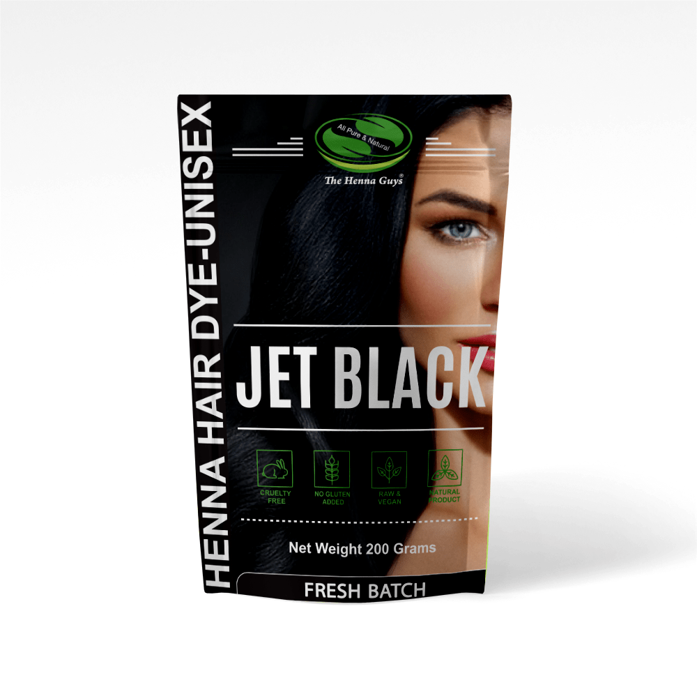Jet Black Henna Hair Dye l The Henna Guys® l Henna For Hair