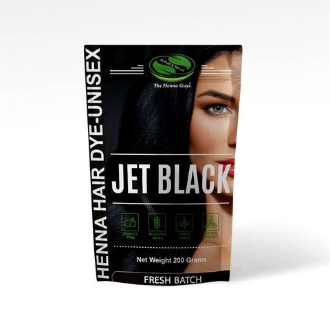 Jet Black Henna Hair Dye