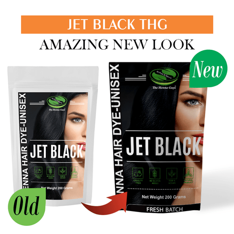 Jet Black Henna Hair Dye