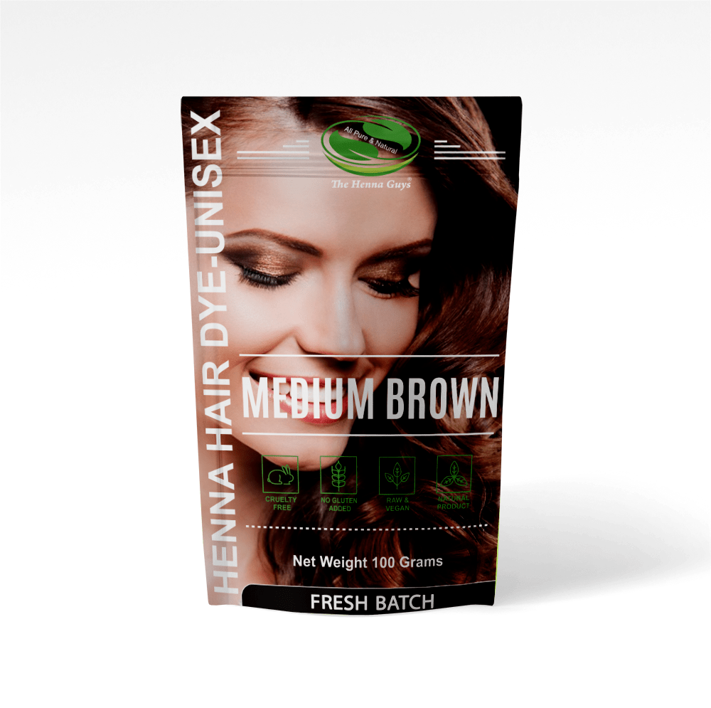 Medium Brown Henna Hair Dye