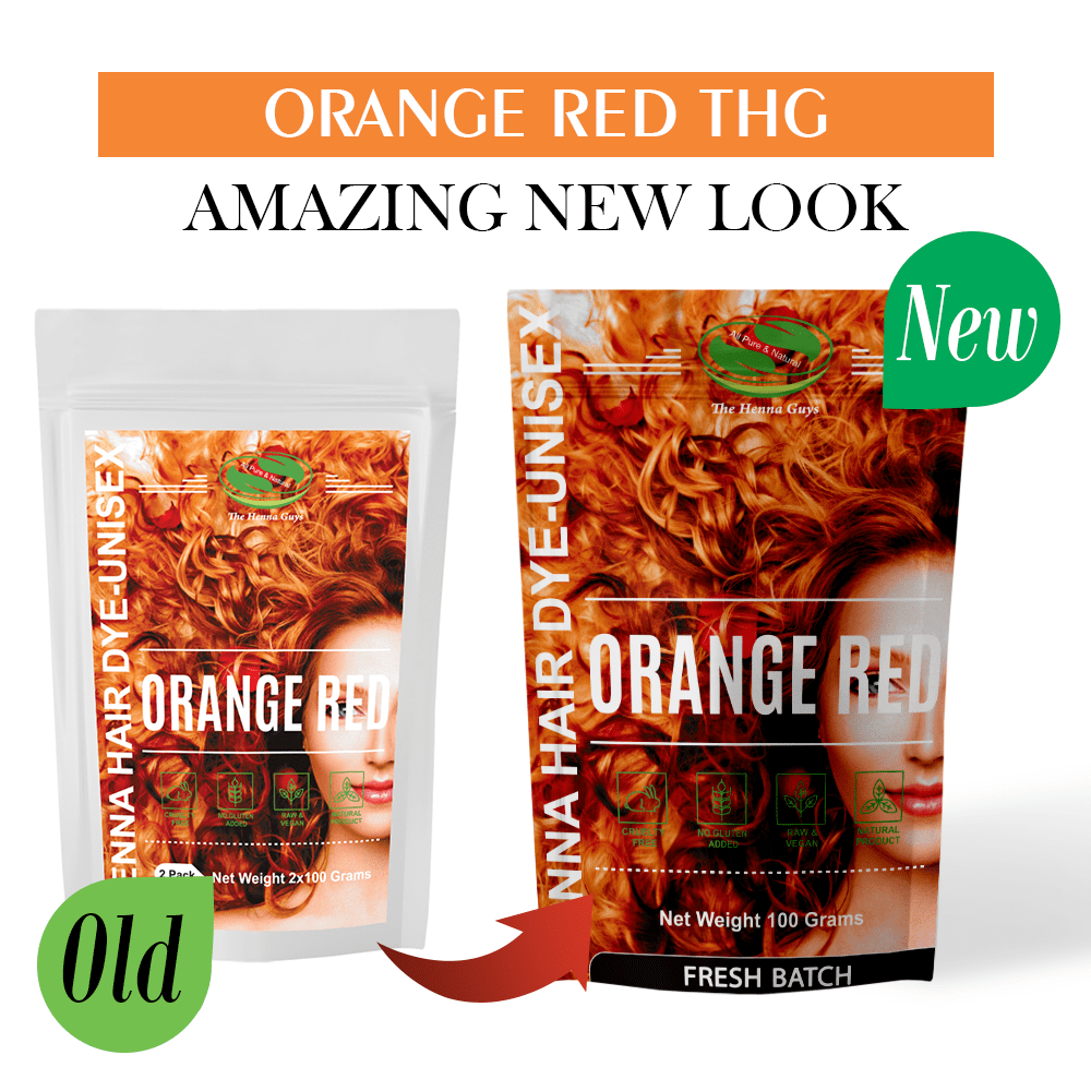 Orange Red Henna Hair Dye