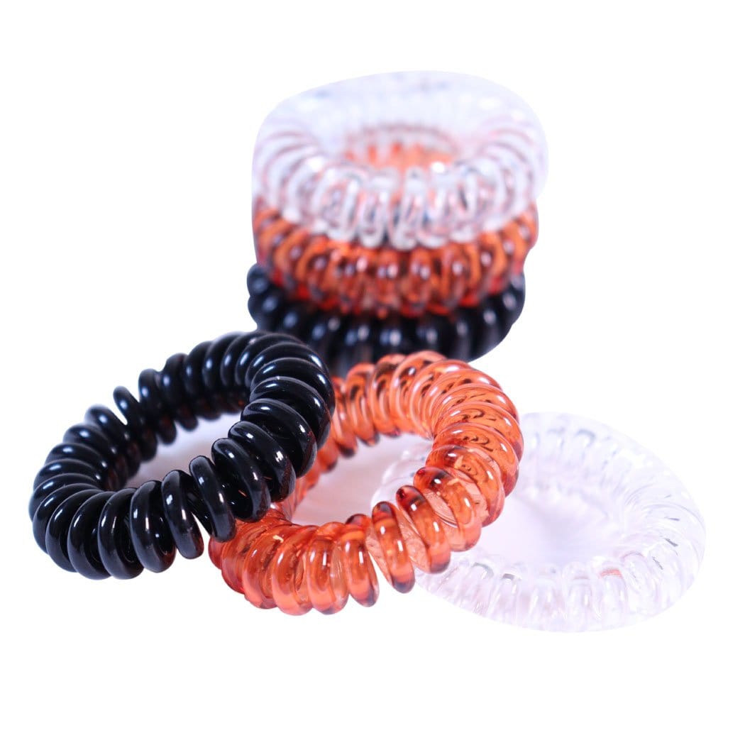 9 PC Coil Hair Ties Set - Non-Creasing, Strong Hold