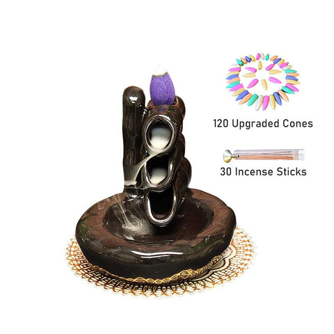 Bamboo Waterfall Backflow Incense Burner