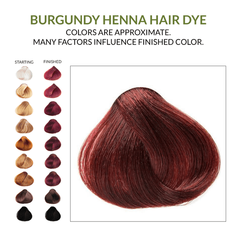 Burgundy Henna Hair Dye