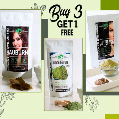 aurbun henna. indigo henna. jet black henna hair dye
