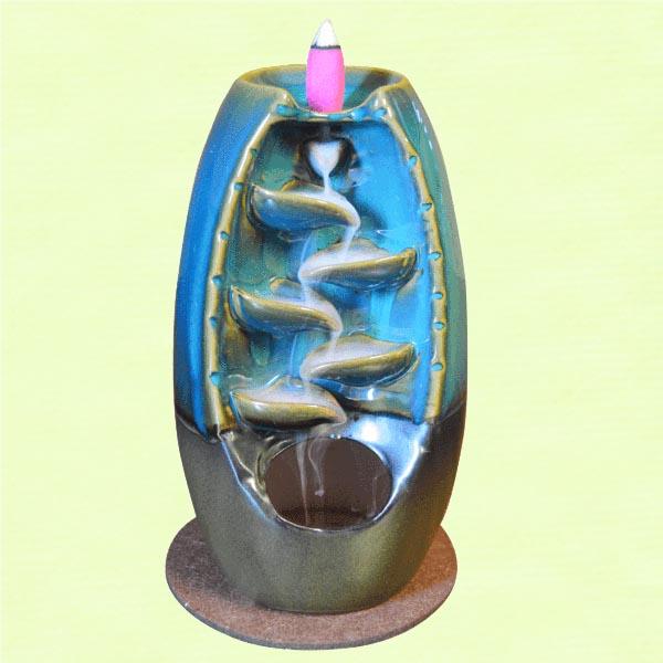 Ceramic Backflow Waterfall Incense Burner