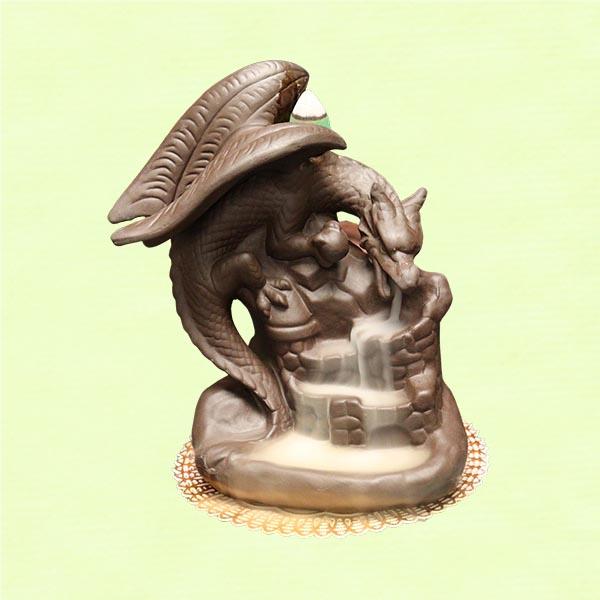 Dragonfall Ceramic Backflow Incense Burner