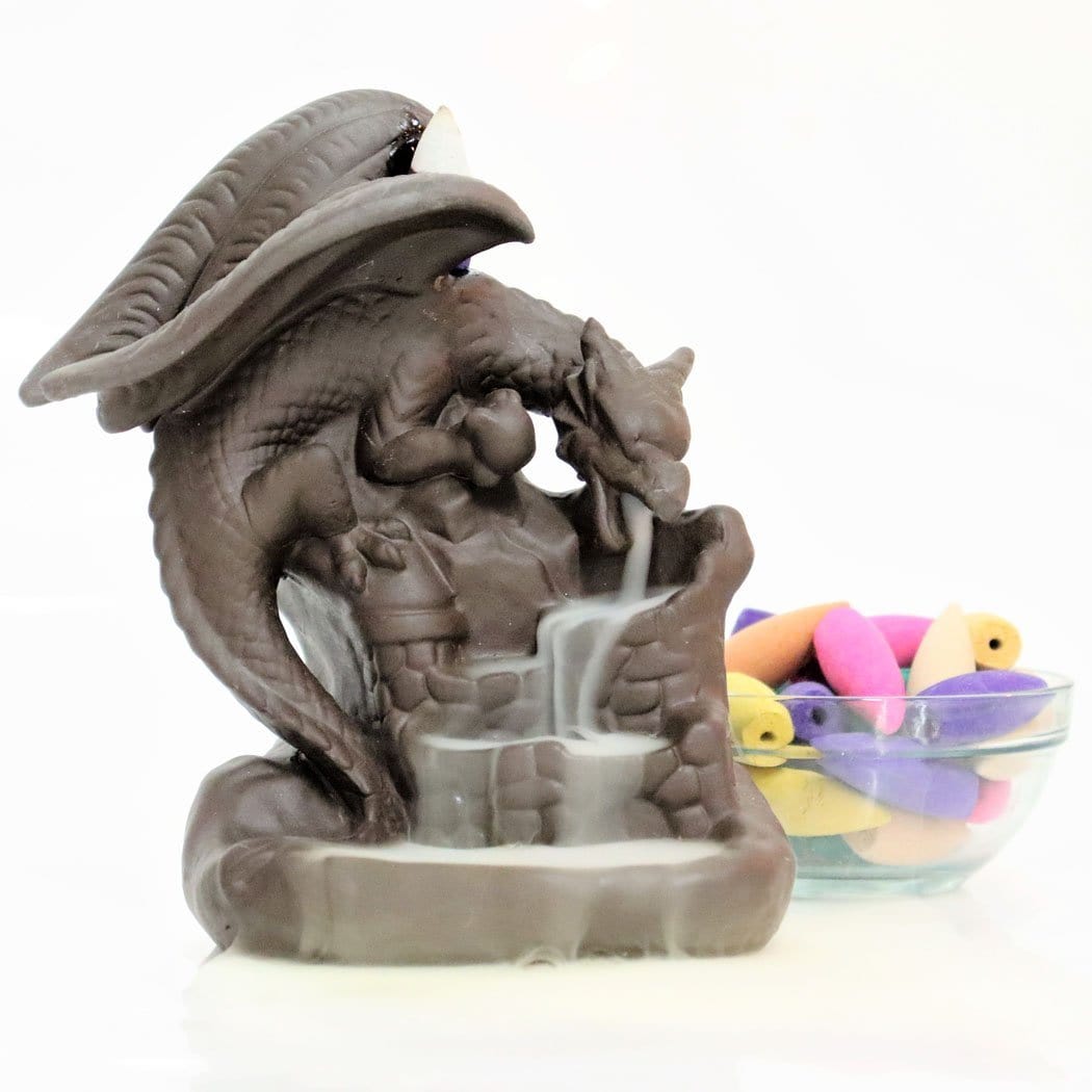 Dragonfall Ceramic Backflow Incense Burner