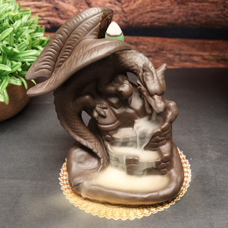 Dragonfall Ceramic Backflow Incense Burner