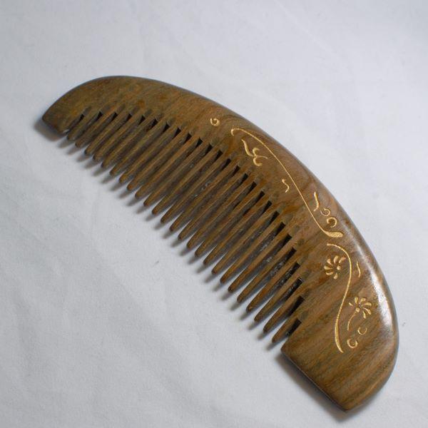 Engraved Wood Comb