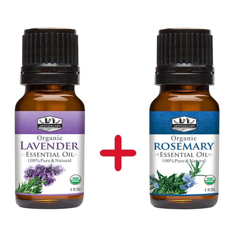 Enhance Hair Thickness & Growth Combo - Lavender & Rosemary Essential Oil