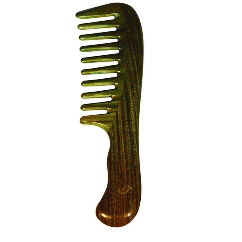 Green Sandalwood Wood Comb