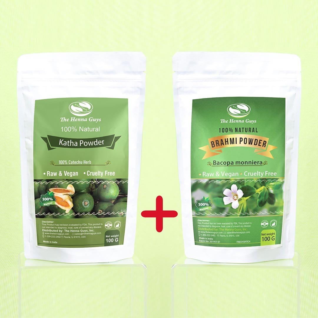 Hair Thickening Combo - Brahmi & Katha Powder