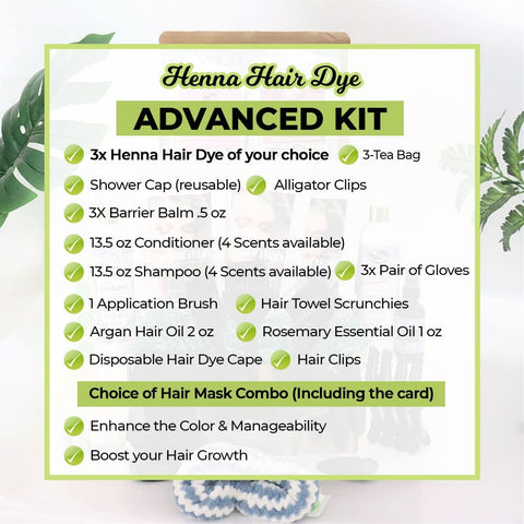 Henna Hair Dye - Advanced Kit