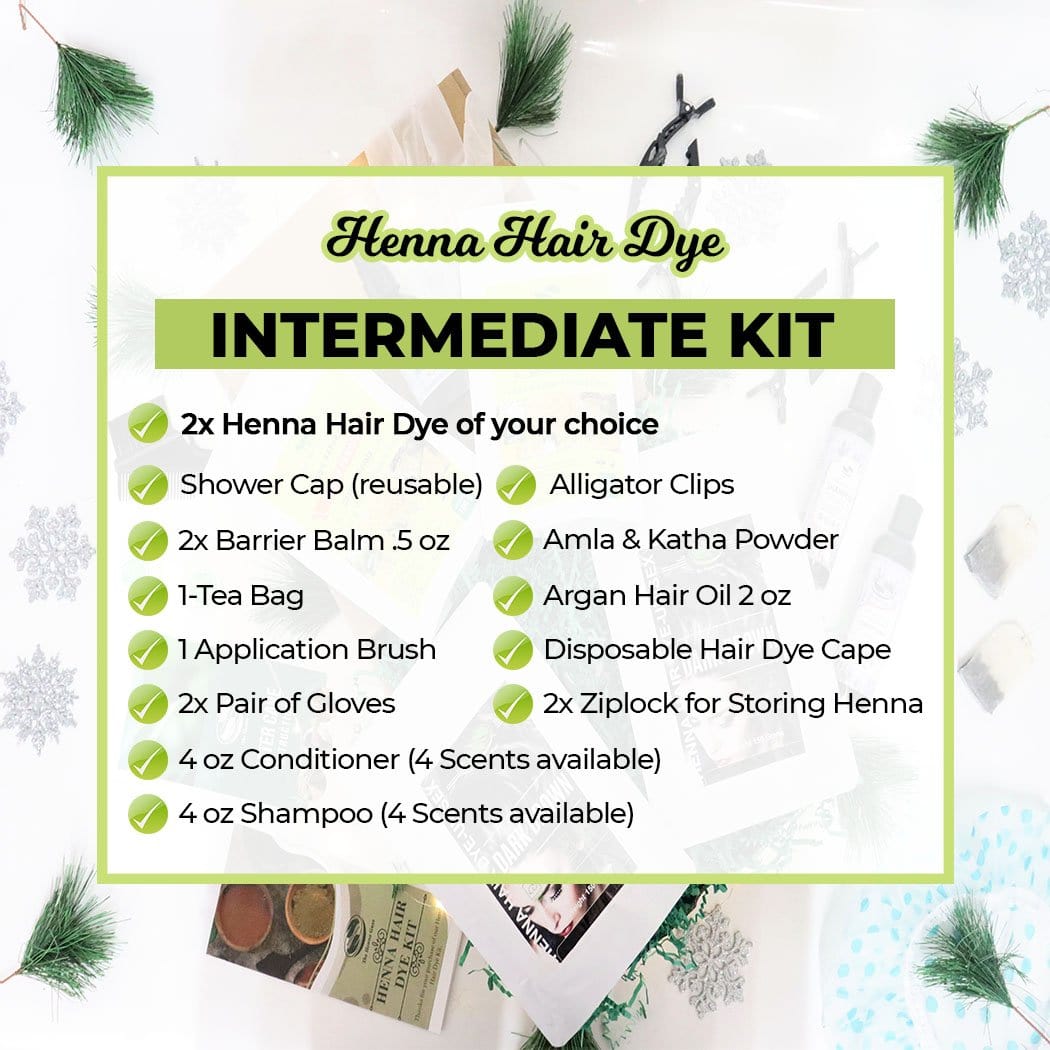 Henna Hair Dye - Intermediate Kit