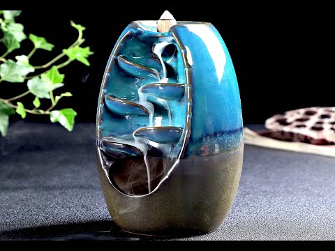 Ceramic Backflow Waterfall Incense Burner