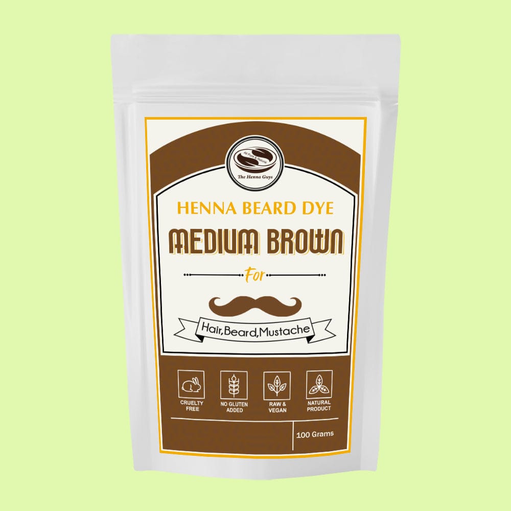 Medium Brown Henna Beard Dye