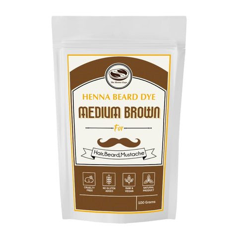 Medium Brown Henna Beard Dye