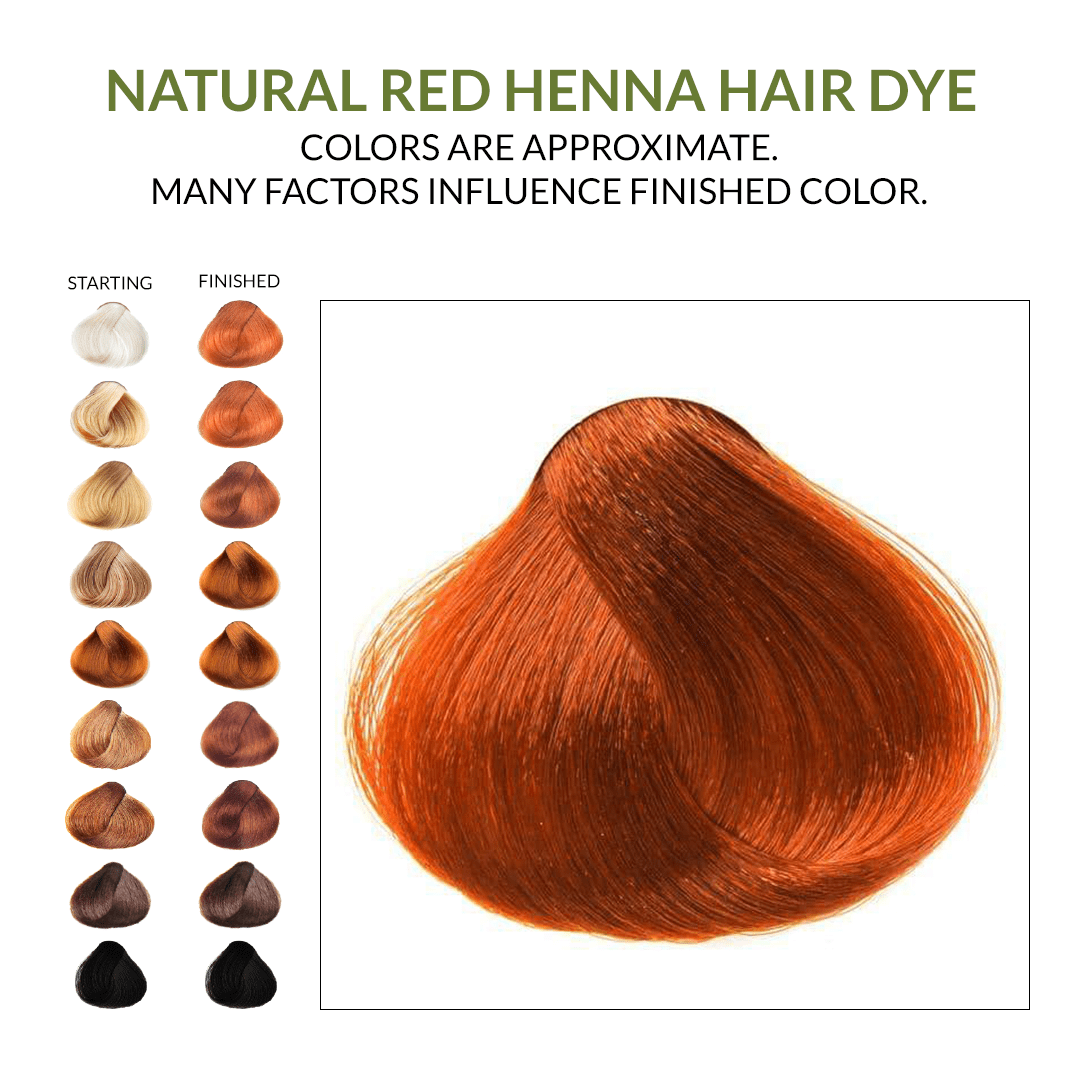 Natural Red Henna Hair Dye