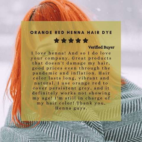 Orange Red Henna Hair Dye