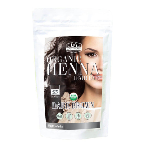 Organic Dark Brown Henna Hair Dye