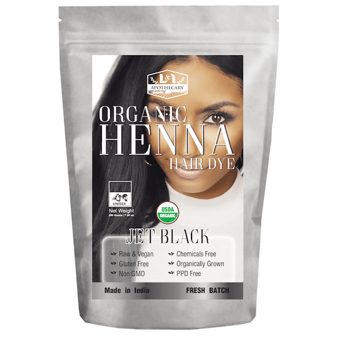 Organic Jet Black Henna Hair Dye