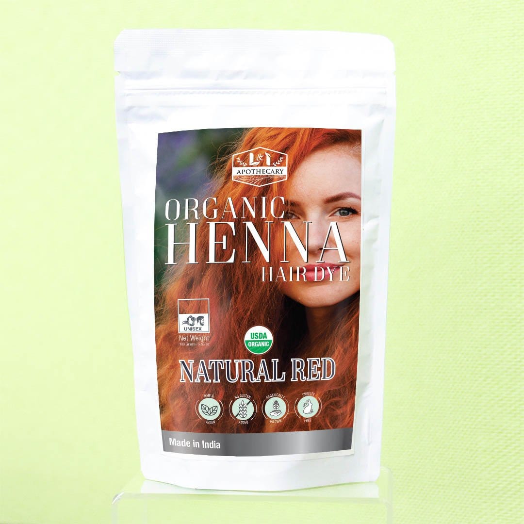 Organic Natural Red Henna Hair Dye