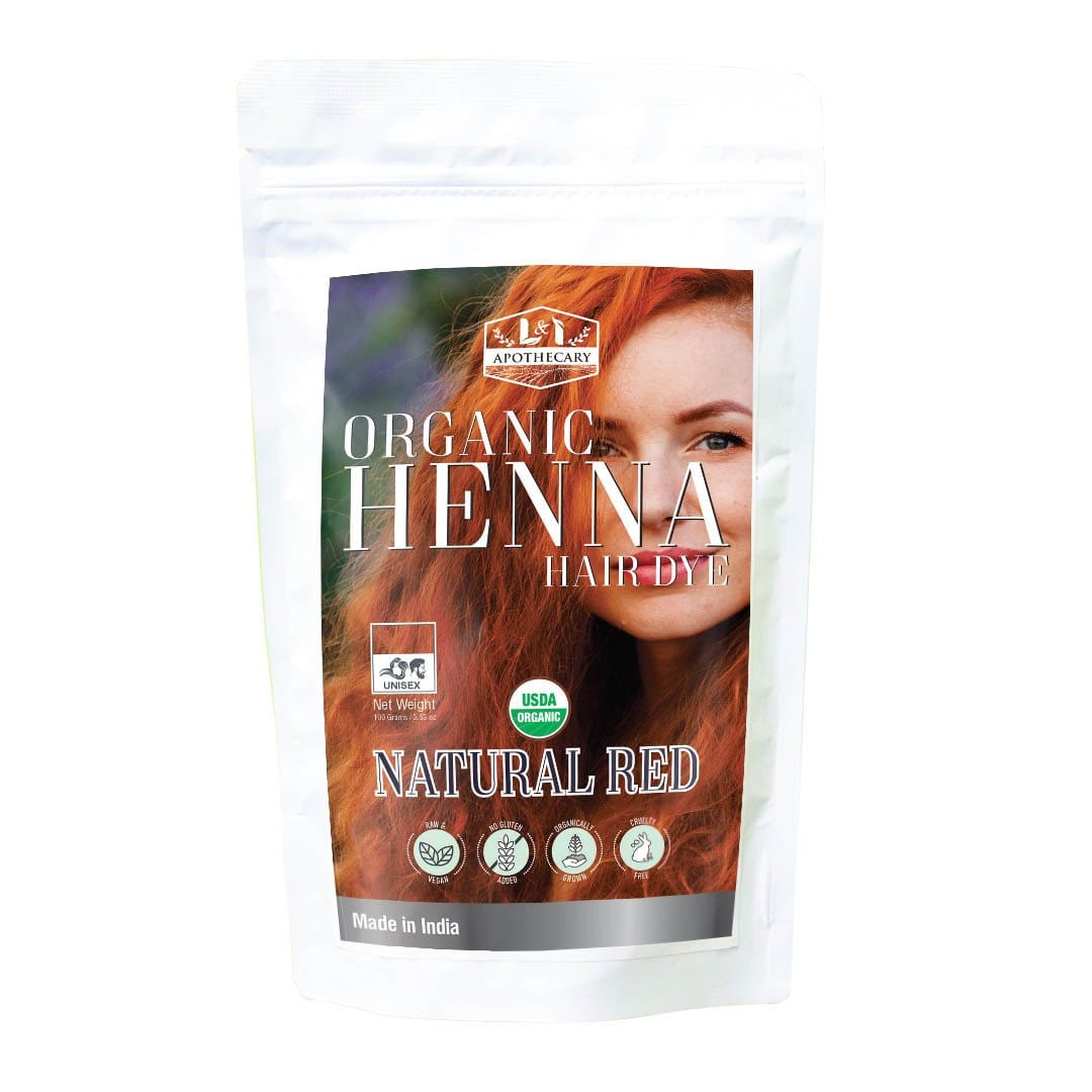 Organic Natural Red Henna Hair Dye