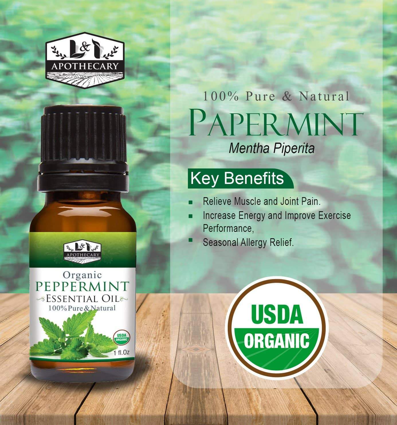 Organic Peppermint Essential Oil