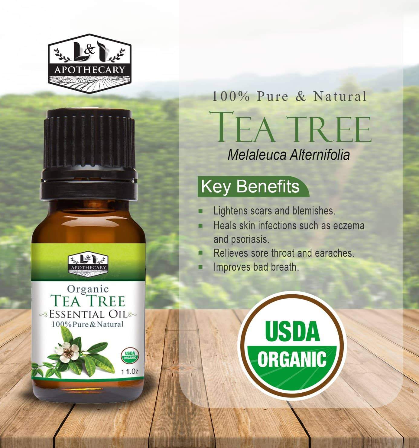 Organic Tea Tree Essential Oil