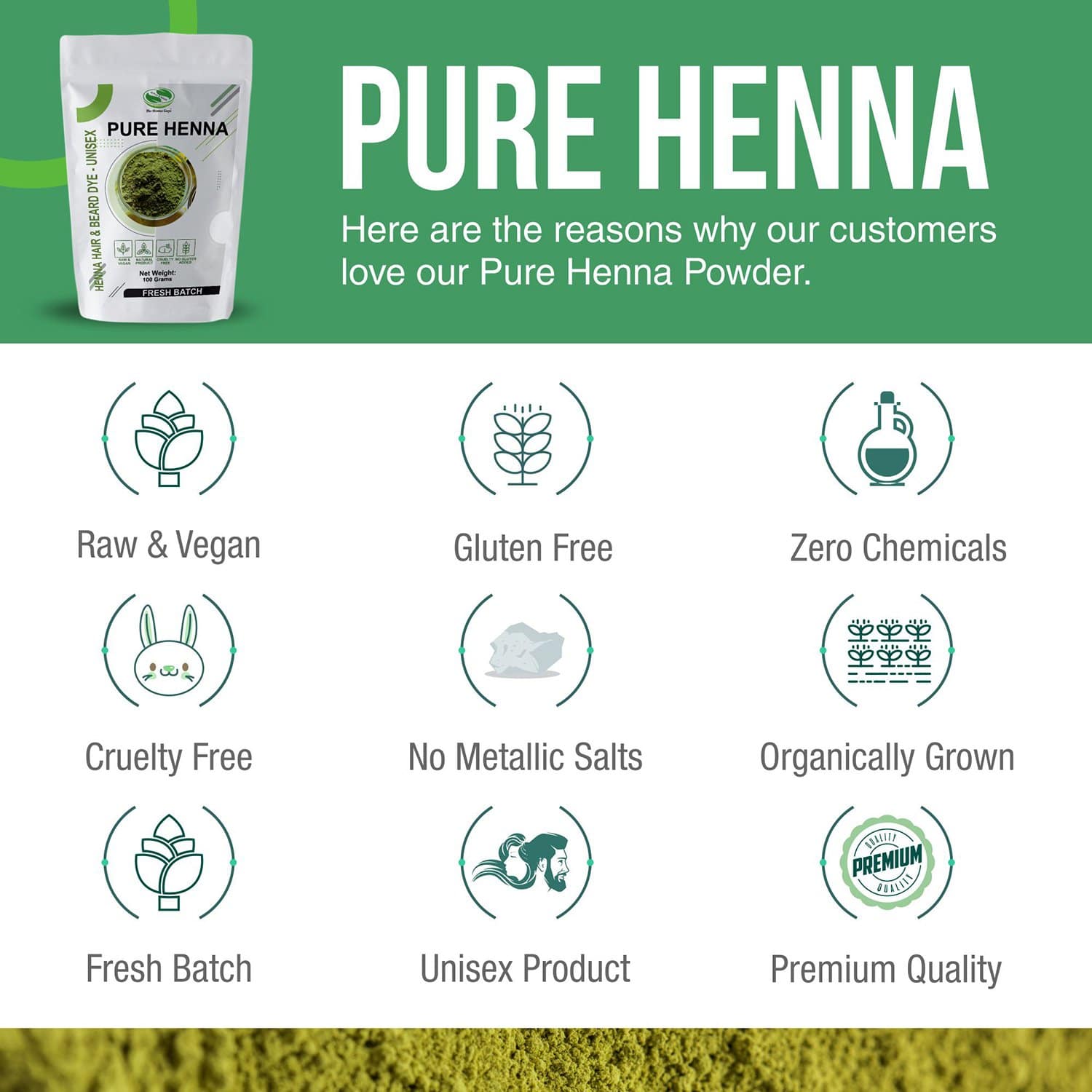 Pure Henna Powder