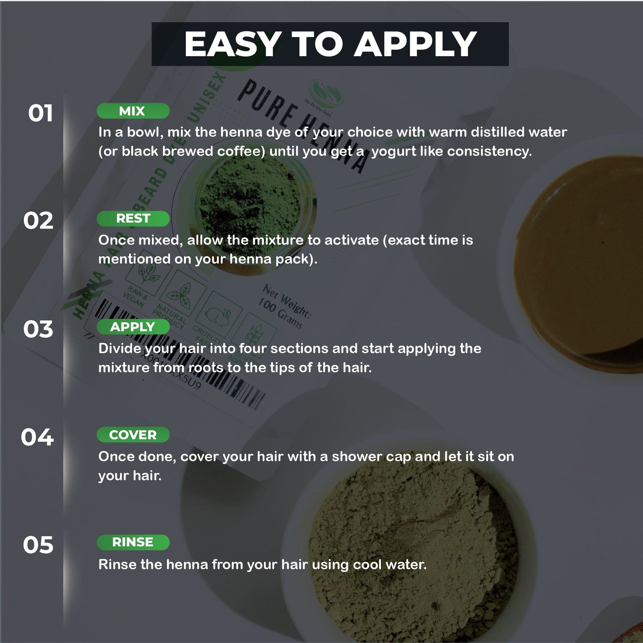 Pure Henna Powder, Body Art Quality Henna Powder The Henna Guys