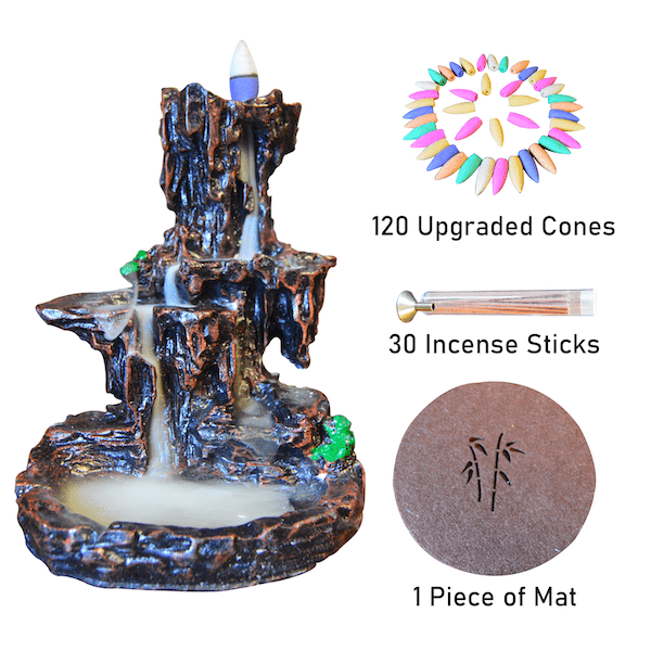 Incense Burner Resin Backflow Incense Burner Waterfall Incense