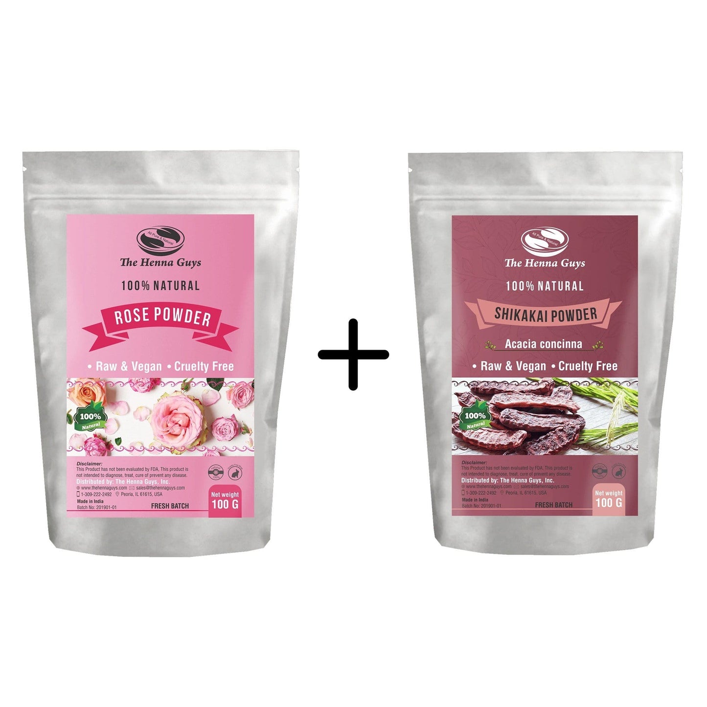 Scalp Treatment Combo - Shikakai & Rose Powder