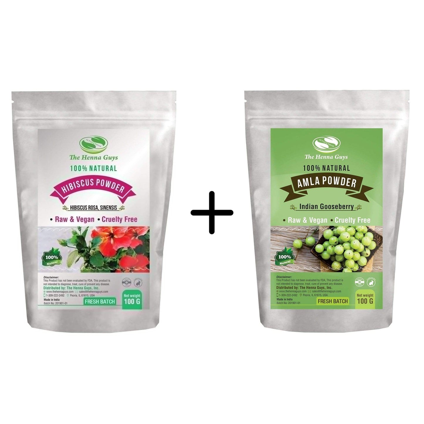 Soften & Condition Combo - Amla & Hibiscus Powder