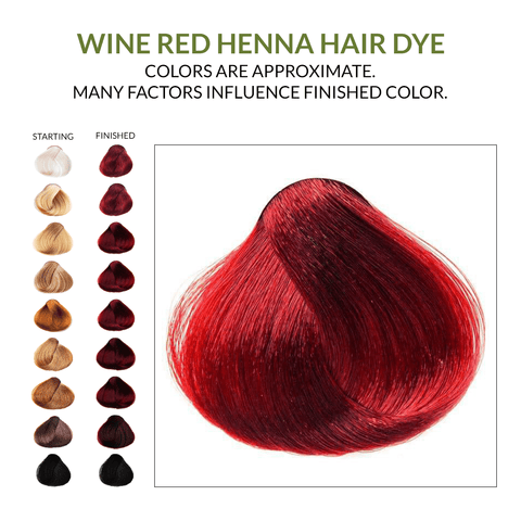 Wine Red Henna Hair Dye